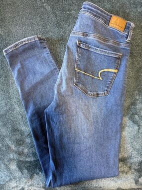 American Eagle Outfitters Women's Blue Denim Jeggings